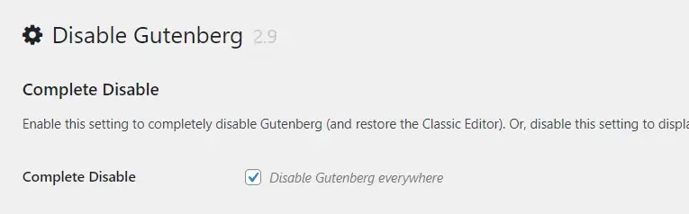 Disable-Gutenberg-plugin-افزایش سرعت سایت المنتوری(24 راهکار)