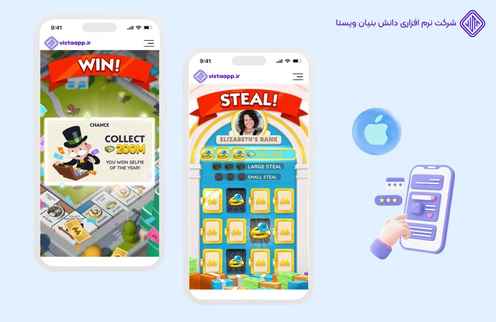 بهترین-اپلیکیشن-های-آیفون-MONOPOLY-GO-بهترین اپلیکیشن ها و بازی های آیفون(ایرانی و خارجی-آپدیت 2024)